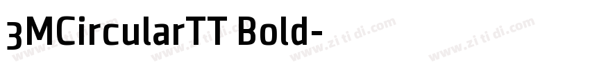 3MCircularTT Bold字体转换